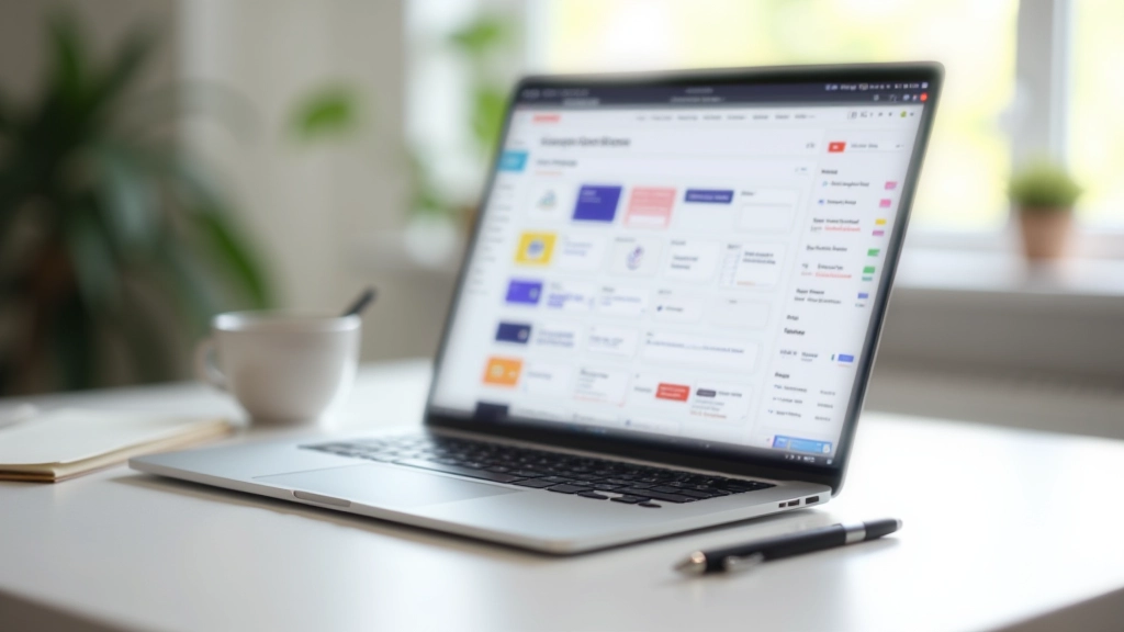 Organisierter Workspace mit Figma-Design-System-Dateien auf dem Bildschirm