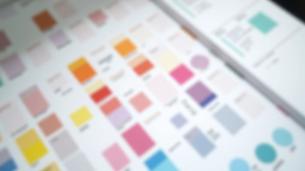 Design-Token-Farbpalette mit systematischer Organisation