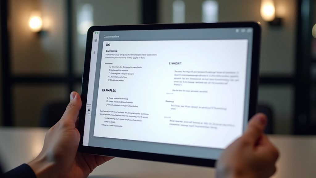 Design-System-Dokumentationsseite auf Tablet mit Komponenten-Richtlinien und Do's & Don'ts